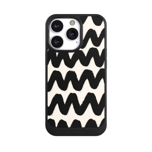 Apple iPhone 13 Pro NIVOcore Vagues Noires Pattern