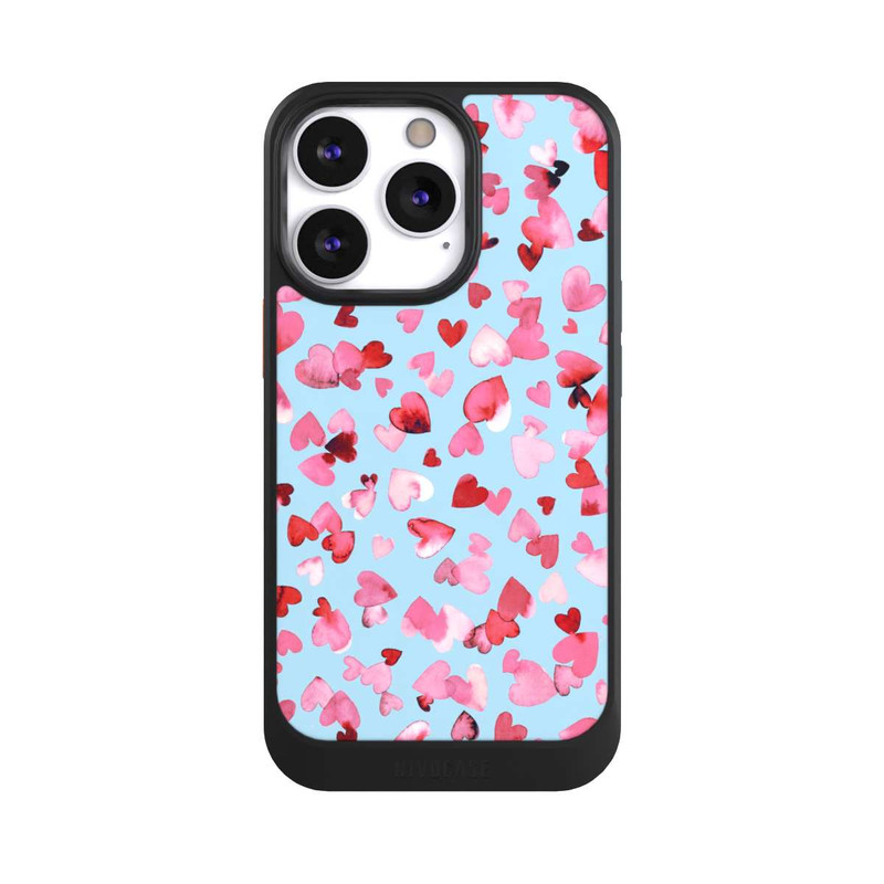 iPhone 13 Pro NIVOcore Valentines Love Hearts Pink Blue