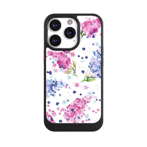 Apple iPhone 13 Pro NIVOcore Hortensien Lila und Rosa Blumen