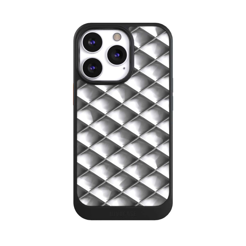 iPhone 13 Pro NIVOcore Glamour Silver Squares