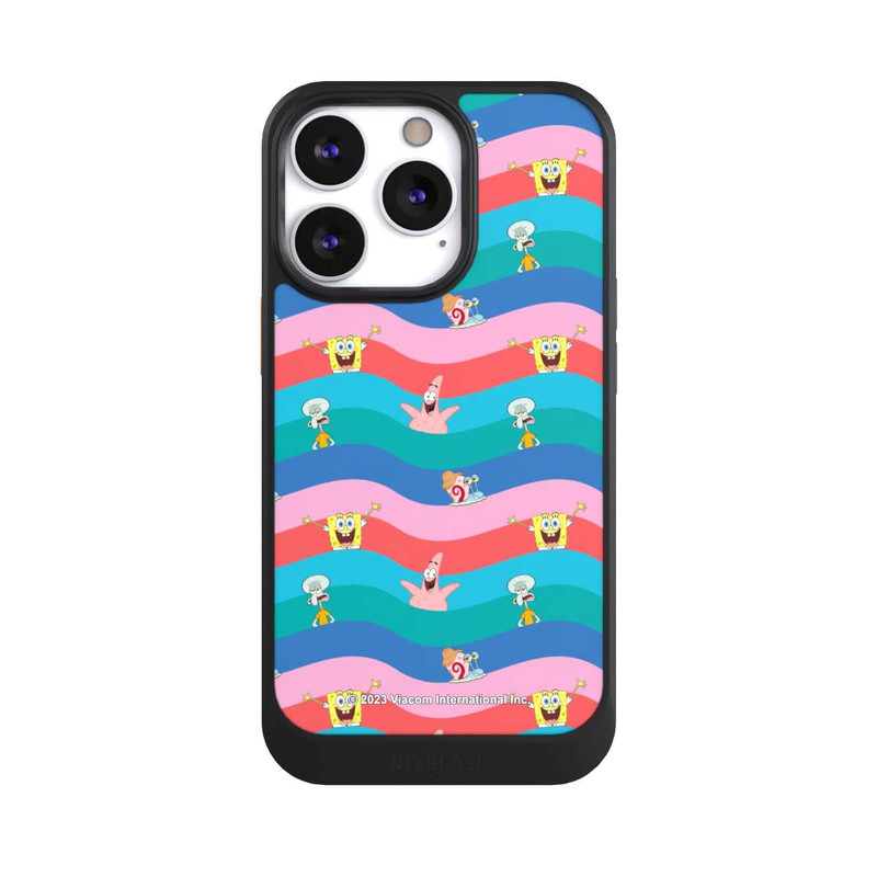 iPhone 13 Pro NIVOcore Spongebob Freunde Bunte Wellen