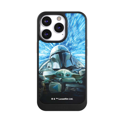 Apple iPhone 13 Pro NIVOcore Grogu and Mando Flying Blue