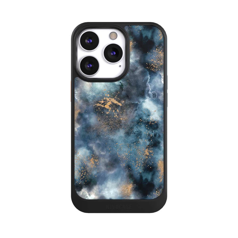iPhone 13 Pro NIVOcore Smoky Marble Watercolor Navy