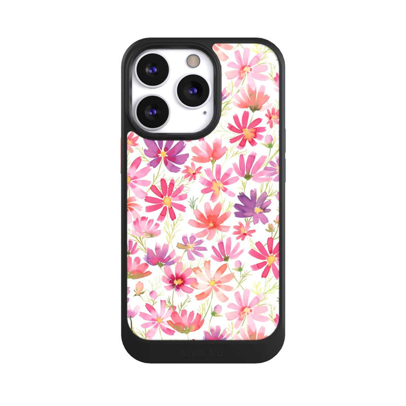 iPhone 13 Pro NIVOcore Boho Cosmos Flowers Purple