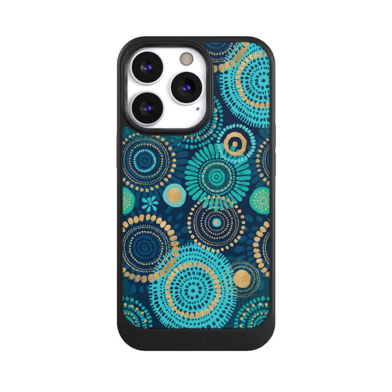 iPhone 13 Pro NIVOcore Blockprint India Teal Gold