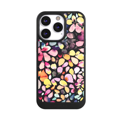 Apple iPhone 13 Pro NIVOcore Eucalyptus Watercolor Leaves Black