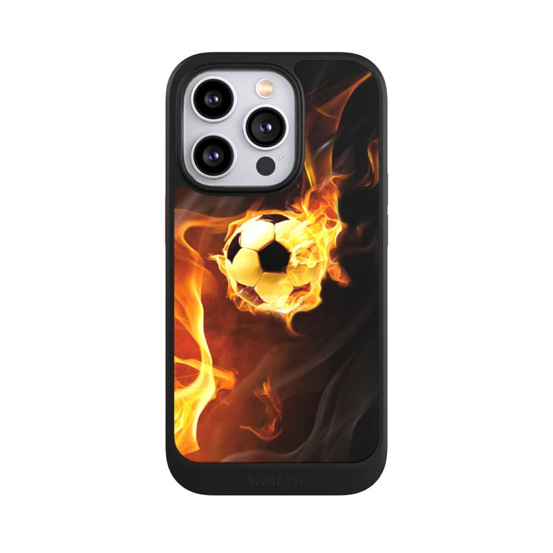 iPhone 14 Pro NIVOcore Fußball in Flammen