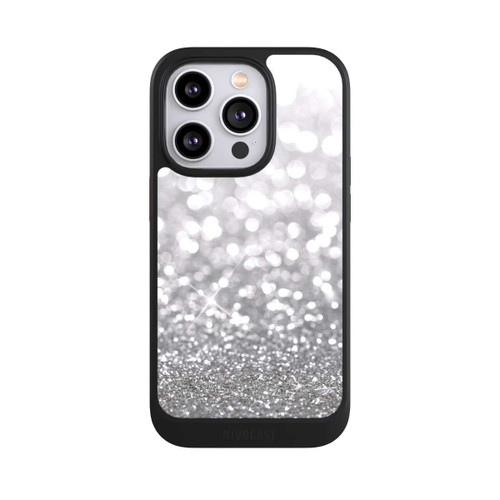 Apple iPhone 14 Pro NIVOcore Pluie de Paillettes Argentées Look