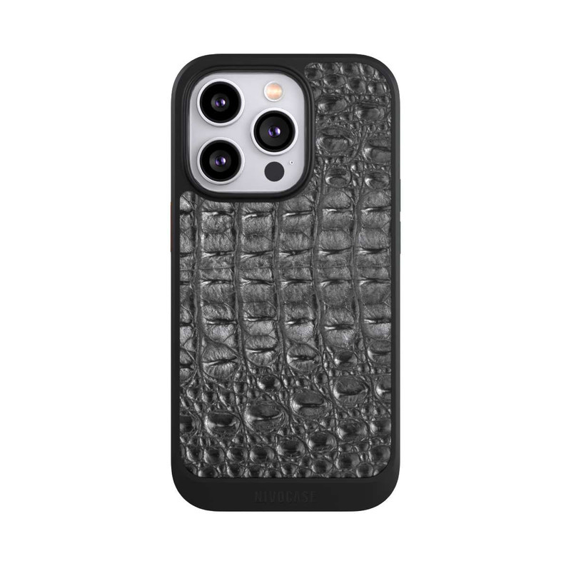 iPhone 14 Pro NIVOcore Croco Noir
