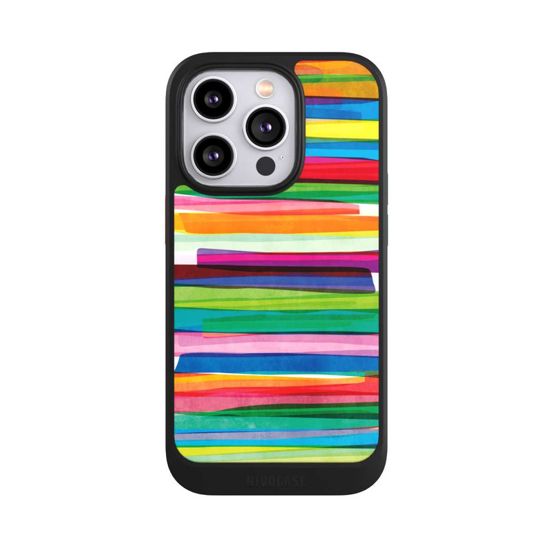 iPhone 14 Pro NIVOcore Colourful Stripes1