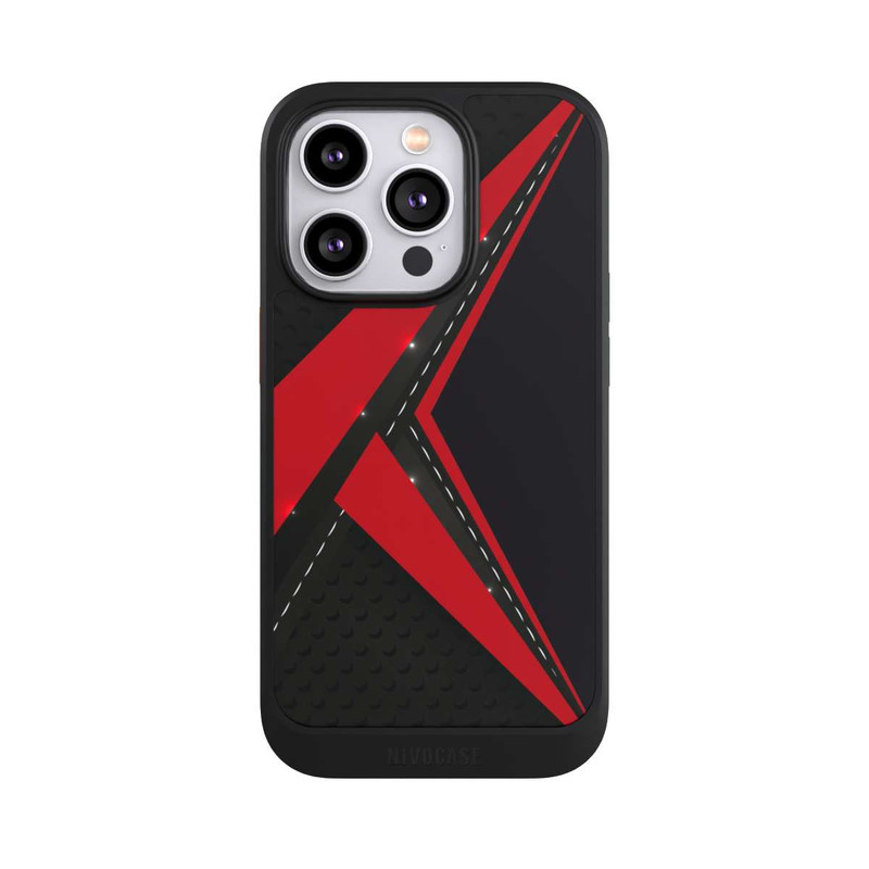 iPhone 14 Pro NIVOcore Carbon for Men - Red