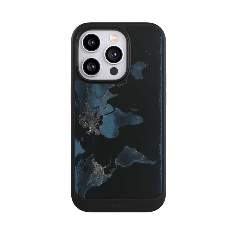 iPhone 14 Pro NIVOcore Nightlight Worldmap