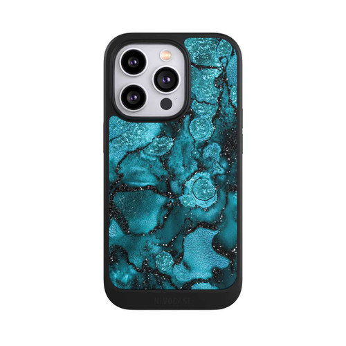 Apple iPhone 14 Pro NIVOcore  Blauer Glitzerlook