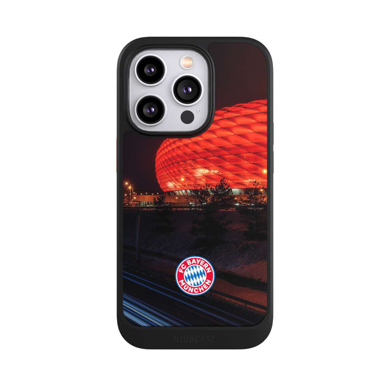 iPhone 14 Pro NIVOcore Allianz Arena bei Nacht FCB