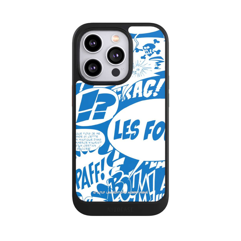 iPhone 14 Pro NIVOcore Bulles BD Astérix Bleu