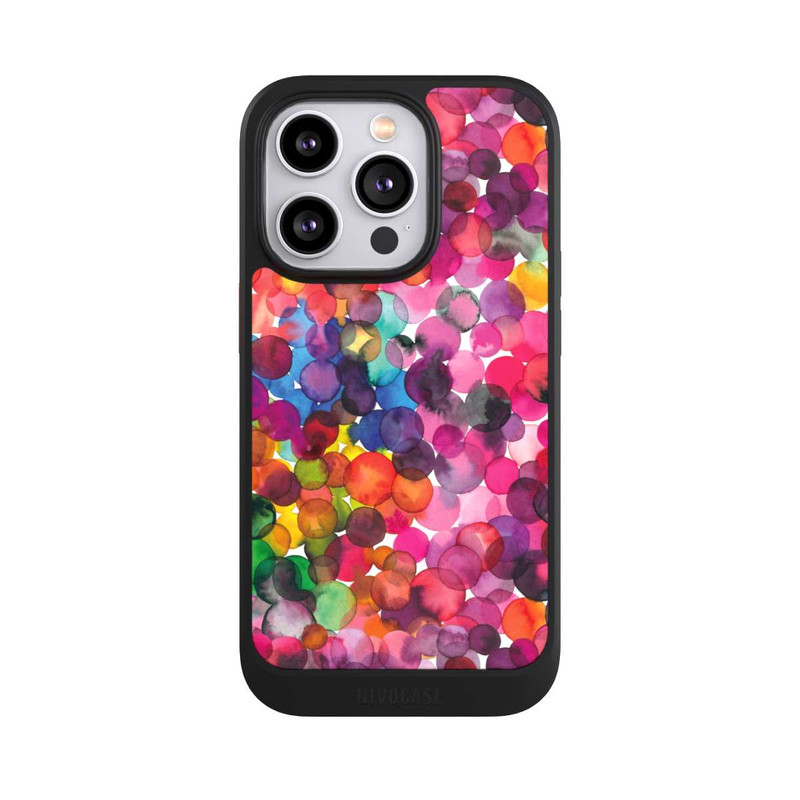 iPhone 14 Pro NIVOcore Überlappende Aquarellpunkte