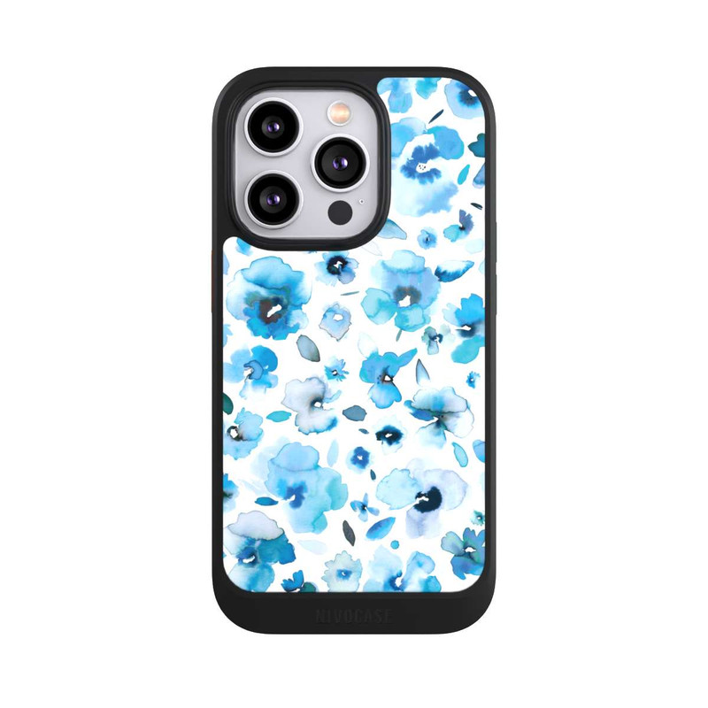 iPhone 14 Pro NIVOcore Blue Tropical Flowers