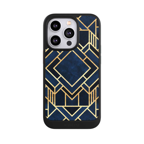 Apple iPhone 14 Pro NIVOcore Kunst Deko Blau Golddruck