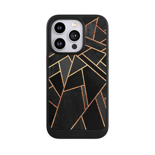 Apple iPhone 14 Pro NIVOcore Schwarze Nacht Gold Druck
