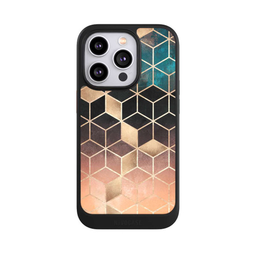 Apple iPhone 14 Pro NIVOcore Ombre Traum Würfel Gold Druck