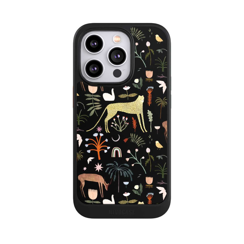 iPhone 14 Pro NIVOcore Wild garden letters by Léa Le Pivert