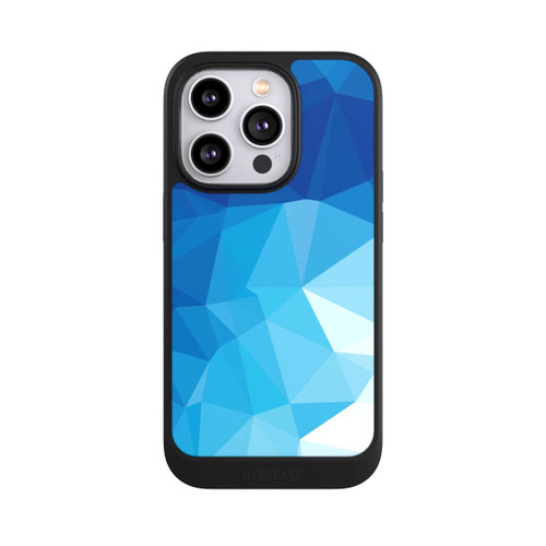 Apple iPhone 14 Pro NIVOcore Polygonales blaues Mosaik