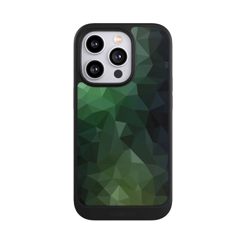 iPhone 14 Pro NIVOcore Polygonal Mosaic Green