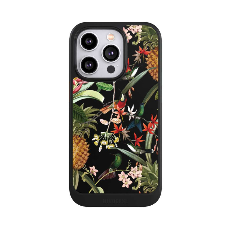 iPhone 14 Pro NIVOcore Exotische Blumen Paradiesvogel