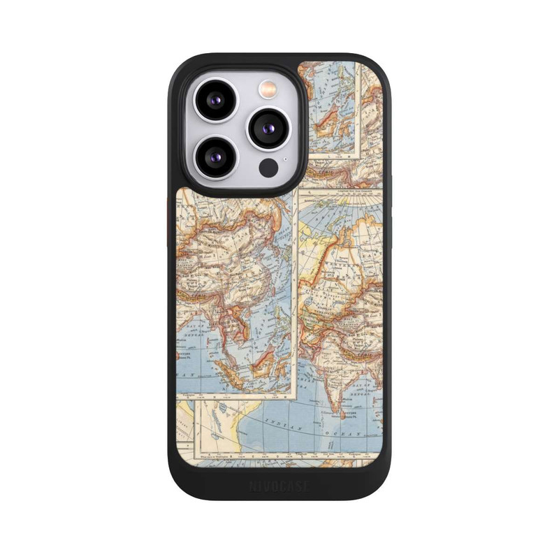 iPhone 14 Pro NIVOcore Weltkarte Vintage