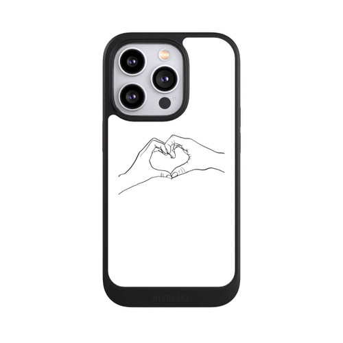 Apple iPhone 14 Pro NIVOcore Line Art mains d'amour