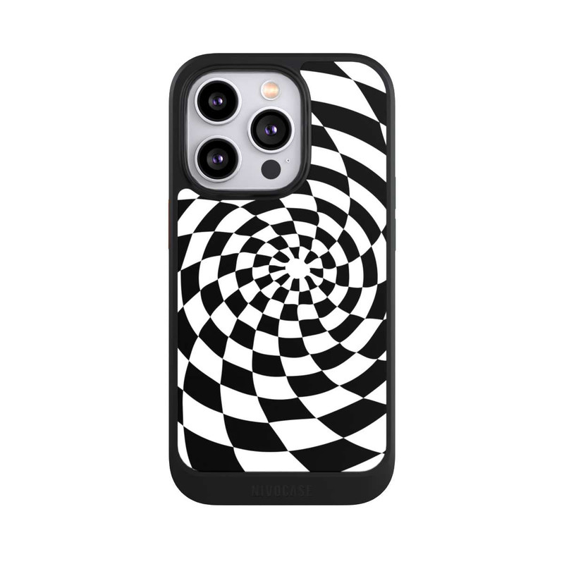 iPhone 14 Pro NIVOcore Black and White Illusion