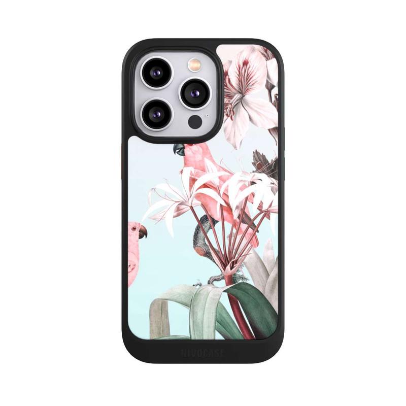 iPhone 14 Pro NIVOcore Pastel Parrots Paradise