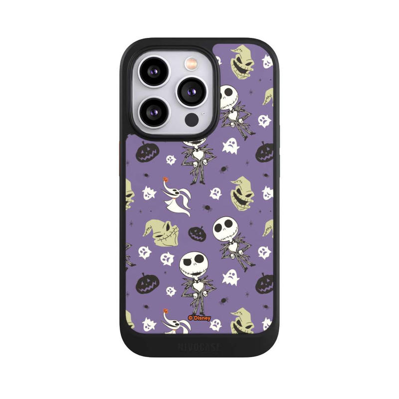 iPhone 14 Pro NIVOcore Jack Purple Pattern Tim Burtons Nightmare before Christmas