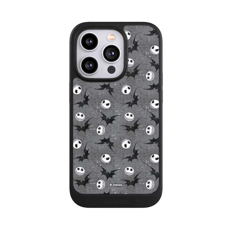 iPhone 14 Pro NIVOcore Jack Grey Pattern Tim Burtons Nightmare before Christmas
