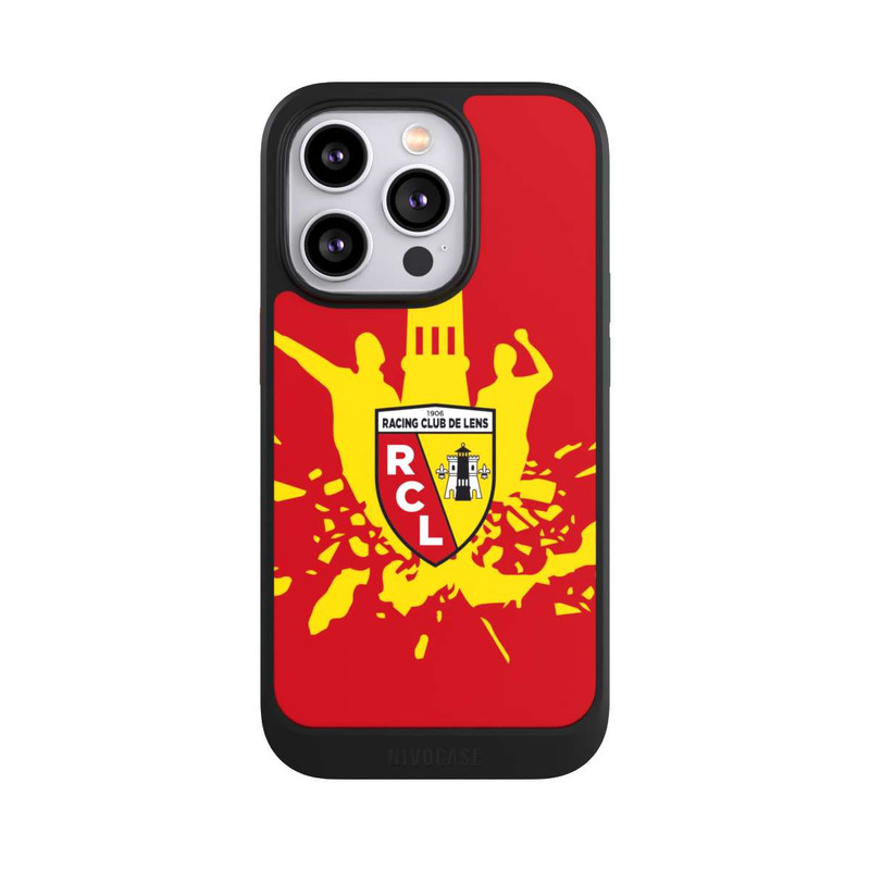 iPhone 14 Pro NIVOcore Tour RCL jaune sur rouge