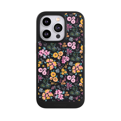 Apple iPhone 14 Pro NIVOcore Petites Fleurs colorées Noir 2