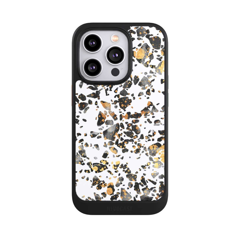 iPhone 14 Pro NIVOcore Gold Speckled Terrazzo