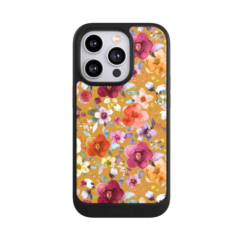 iPhone 14 Pro NIVOcore Spring Floral Bouquets Mustard