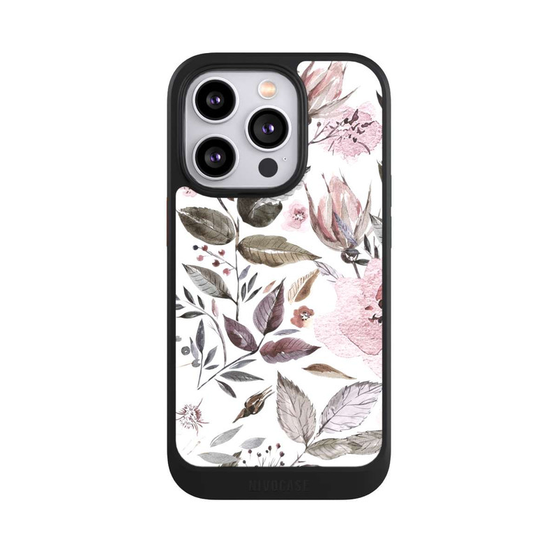iPhone 14 Pro NIVOcore Aquarell braune Rosenblüten