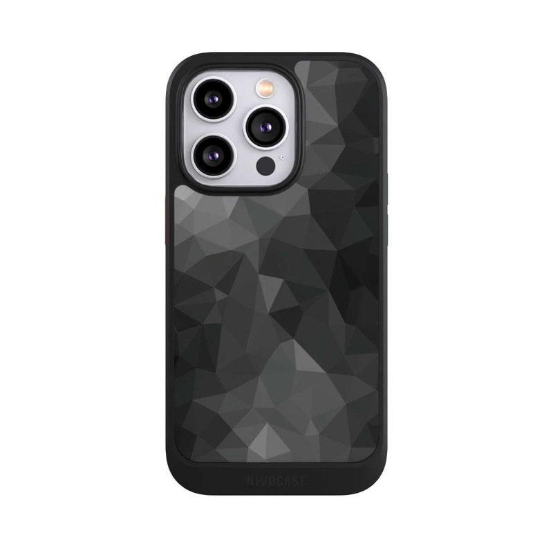 iPhone 14 Pro NIVOcore Polygonal Mosaic Noir/Blanc