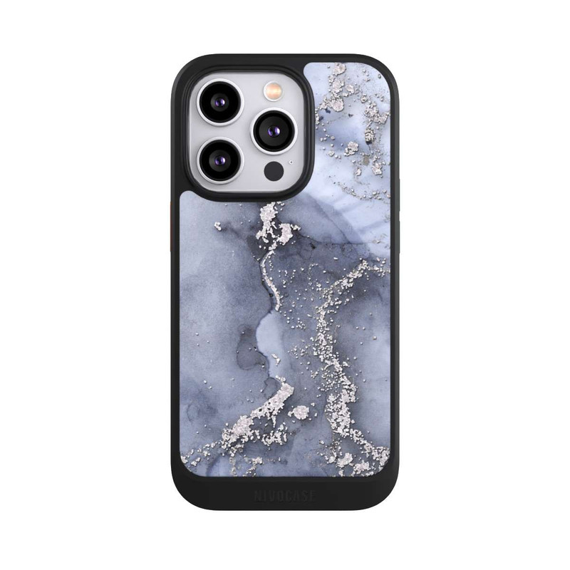 iPhone 14 Pro NIVOcore Ink Blue Silver