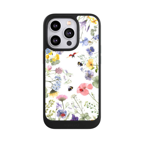 Apple iPhone 14 Pro NIVOcore Bunte Frühlingsblumen und Bienen