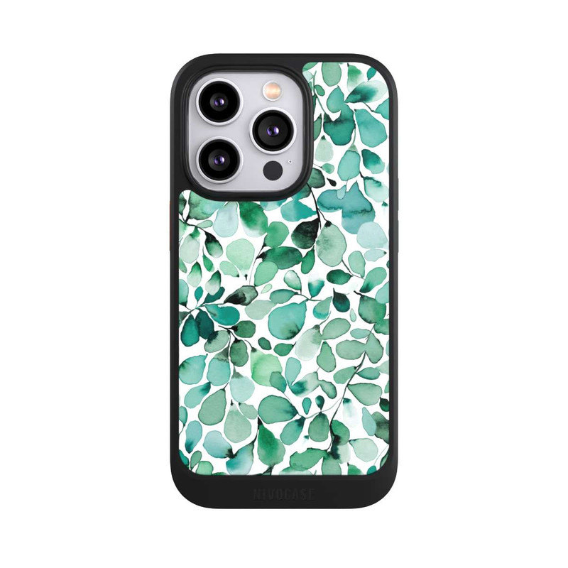 iPhone 14 Pro NIVOcore Watercolor Pattern Leaffy Leaves