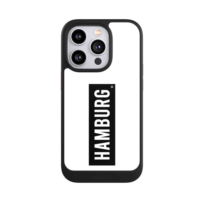 iPhone 14 Pro NIVOcore HSV Hamburg Schwarz Weiss