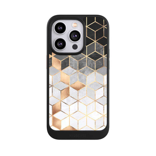 Apple iPhone 14 Pro NIVOcore Würfel dunkel und gold