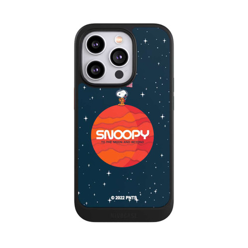 Apple iPhone 14 Pro NIVOcore Snoopy Voyageur de l'espace Orange