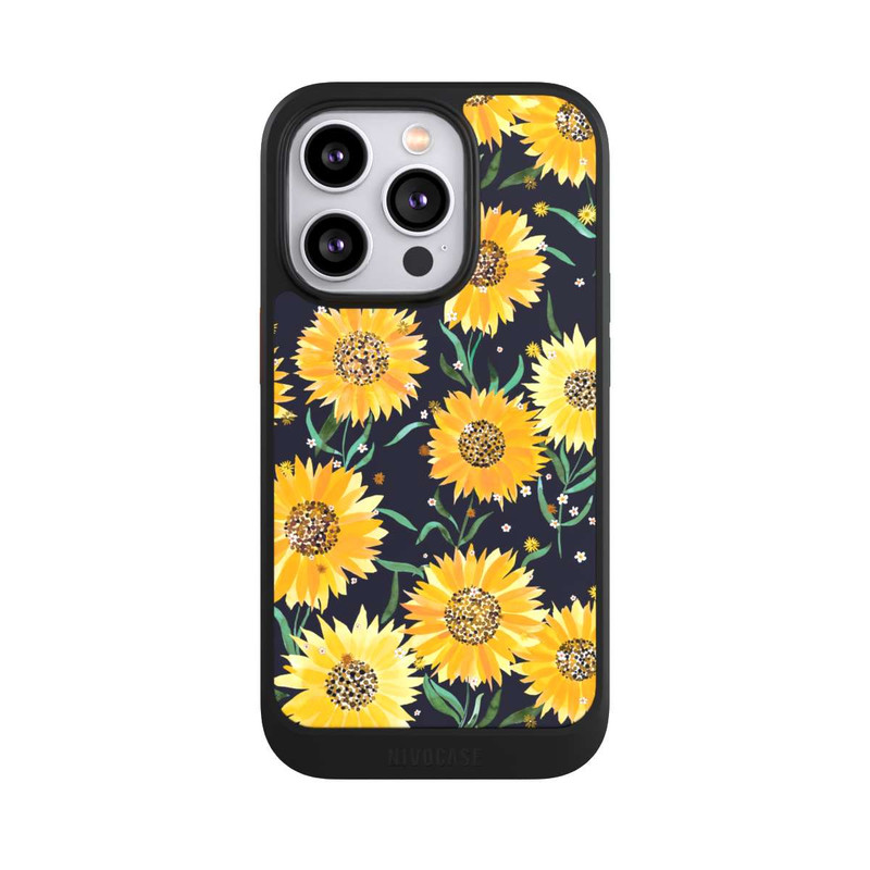 iPhone 14 Pro NIVOcore Sunflowers Black