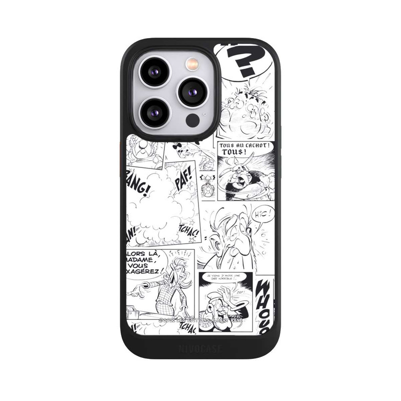 iPhone 14 Pro NIVOcore BD Astérix Blanc & Noir