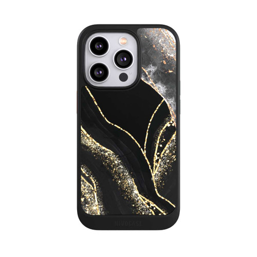 Apple iPhone 14 Pro NIVOcore Dunkler Marmor Gold