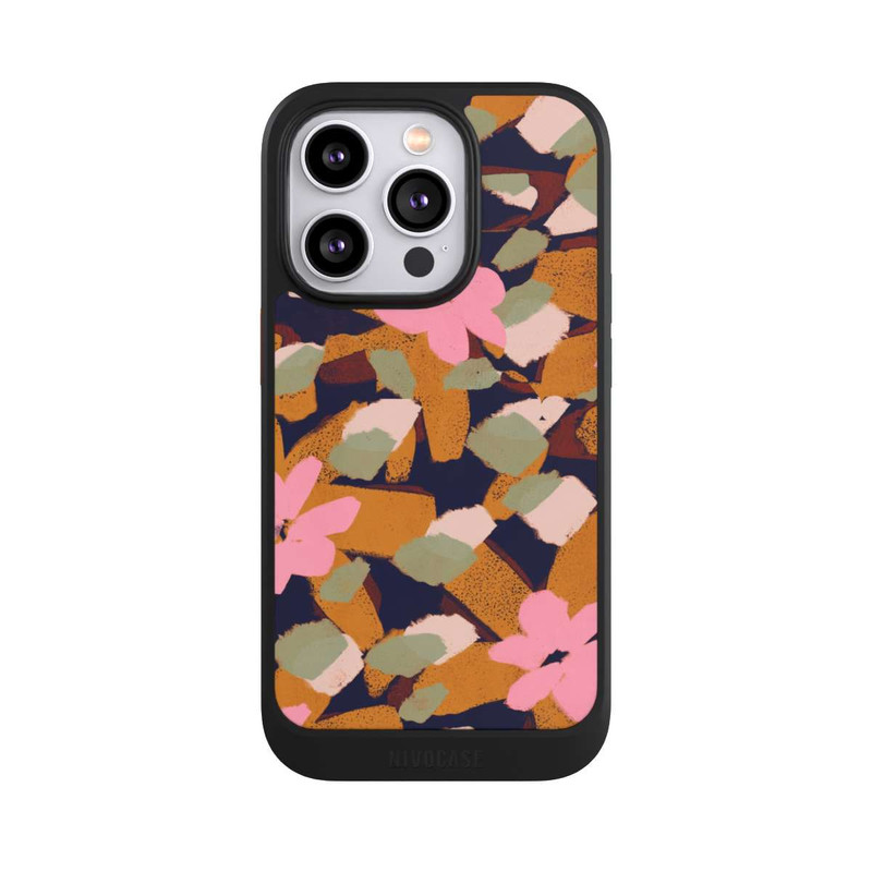 iPhone 14 Pro NIVOcore Pattern Fleurs Roses